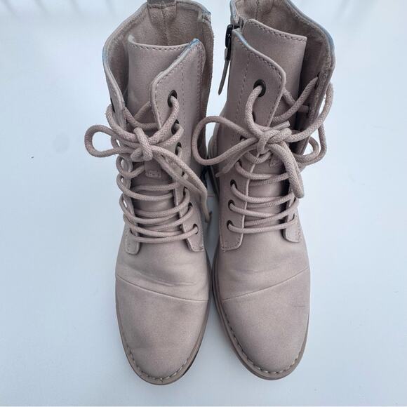 TOMS Women's Alaya Boot Sahara Synthetic Nubuck Combat Platform Lace Up 7.5 - Picture 3 of 11